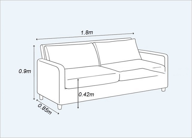 Đo đạc kích thước cẩn thận trước khi bắt đầu làm ghế sofa