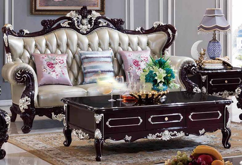 Mẫu sofa cổ điển gỗ bạch đàn